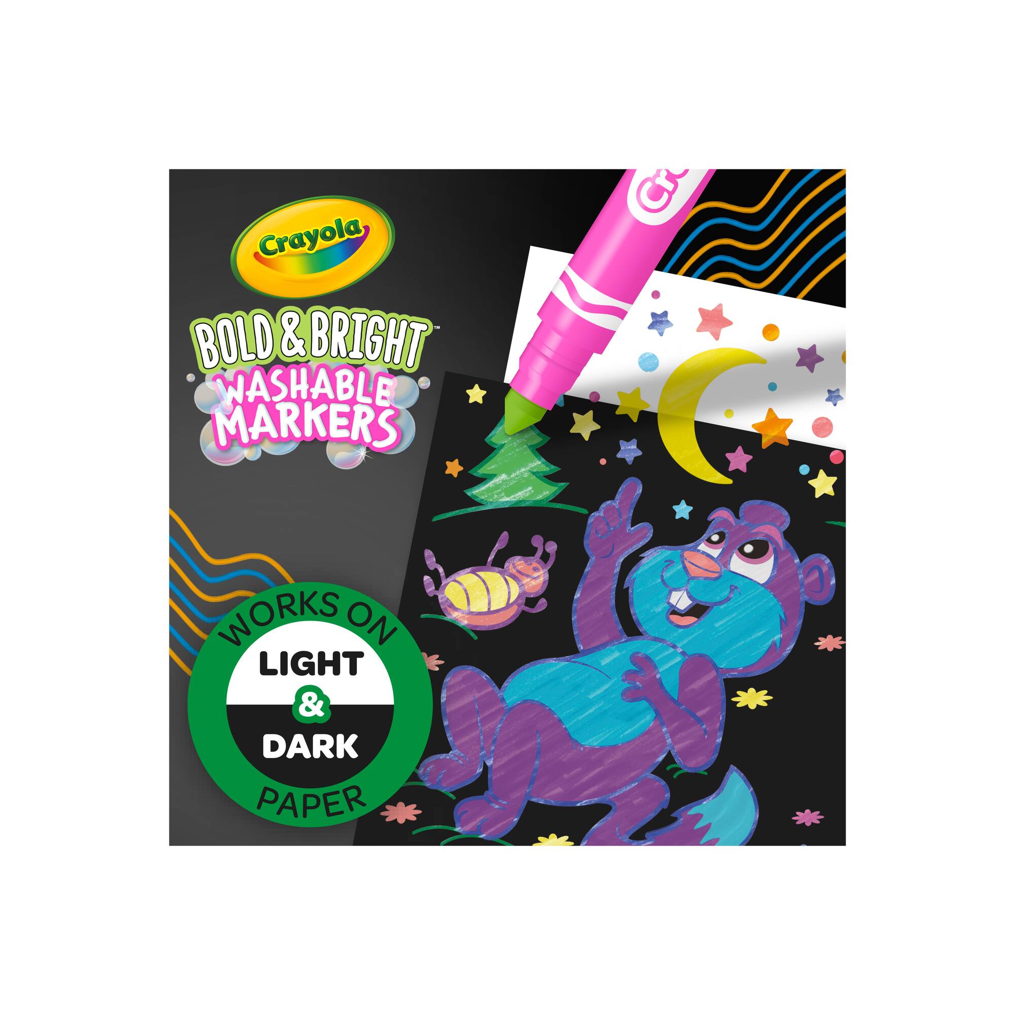 Crayola® Bold & Bright Broad Line Washable Markers, 10ct.